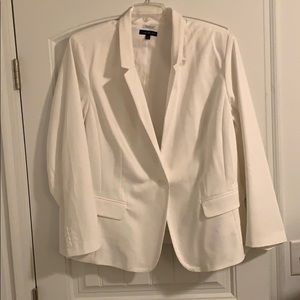 Lane Bryant- white Blazer